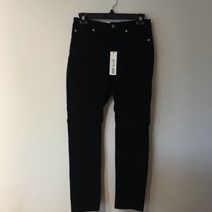 NWT REBECCA TAYLOR BLACK VELVET PANTS size 27